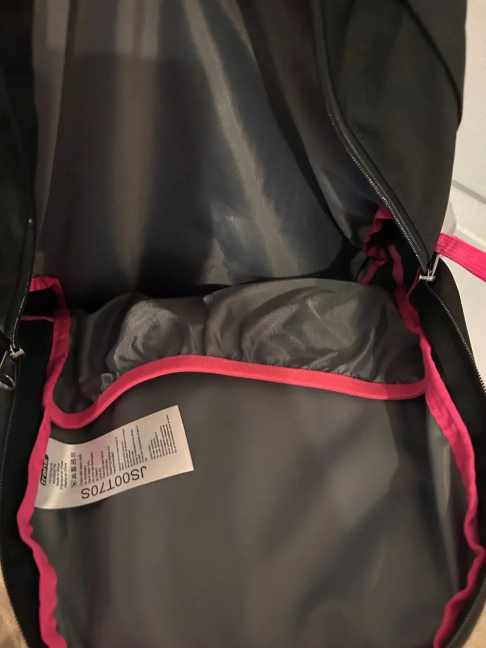 Jansport Trans Black Embroidered Floral Backpack